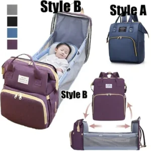 Neue 3 in 1 faltbare Baby Bett Mumien Tasche Kind Multifunktion Baby Windel Tasche Rucksack Wasserdicht Große Kapazität Baby Kinderwagen Windel Tasche