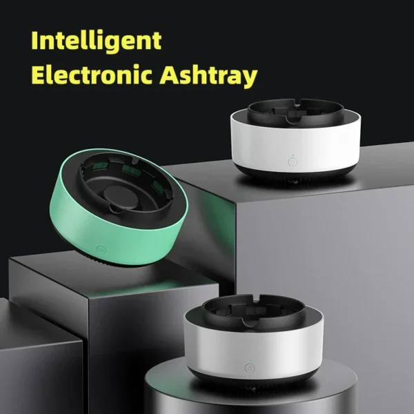 Rauchentfernung Luftreinigung Aschenbecher Kein Geruch Innenraum Anionenreinigung Praktischer automatischer Luftreiniger Aschenbecher Tragbare Gadgets für Auto Aschenbecher