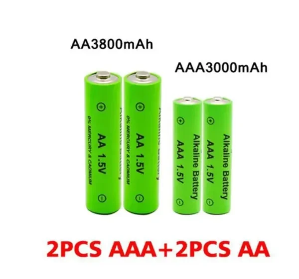 2/4/6/8/10/12/16/20/24PCS 3000Mah Batterien Power Alkaline 1.5V AAA oder 3800Mah 1.5V AA Wiederaufladbare Batterie