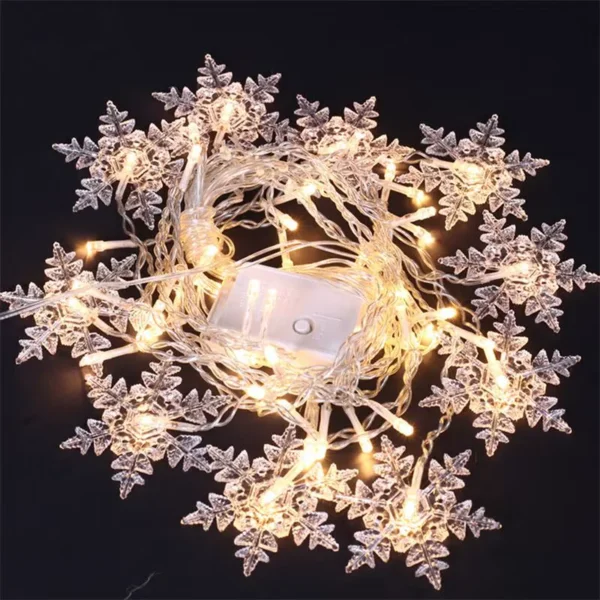 3.2M Weihnachten Schneeflocken LED String Lights Blinkende Fee Vorhang Lichter Wasserdicht für Urlaub Party Hochzeit Weihnachten Dekoration