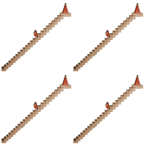 Weihnachtsmann klettert Treppe