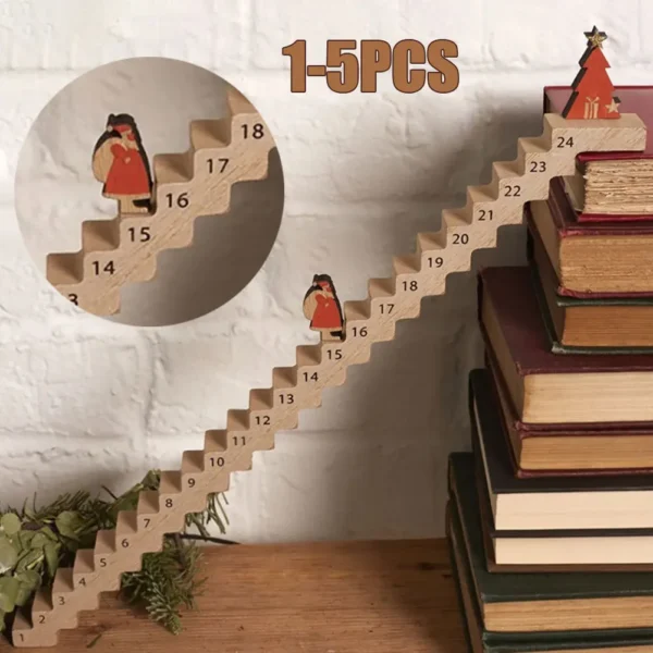 Weihnachtsmann klettert Treppe