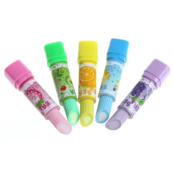 Schulbedarf 1 PC Lippenstift Rotationsradierer Radiergummi Schreibwaren Student Preis Kinder Geschenk Büro Schulbedarf Zufällige Farbe