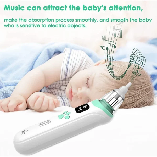 Dr.Isla Gentle Baby Nose Cleaner Silicone Adjustable Suction Electric Child Nasal Aspirator Safety Convenient Low Noise