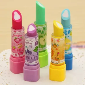 Schulbedarf 1 PC Lippenstift Rotationsradierer Radiergummi Schreibwaren Student Preis Kinder Geschenk Büro Schulbedarf Zufällige Farbe