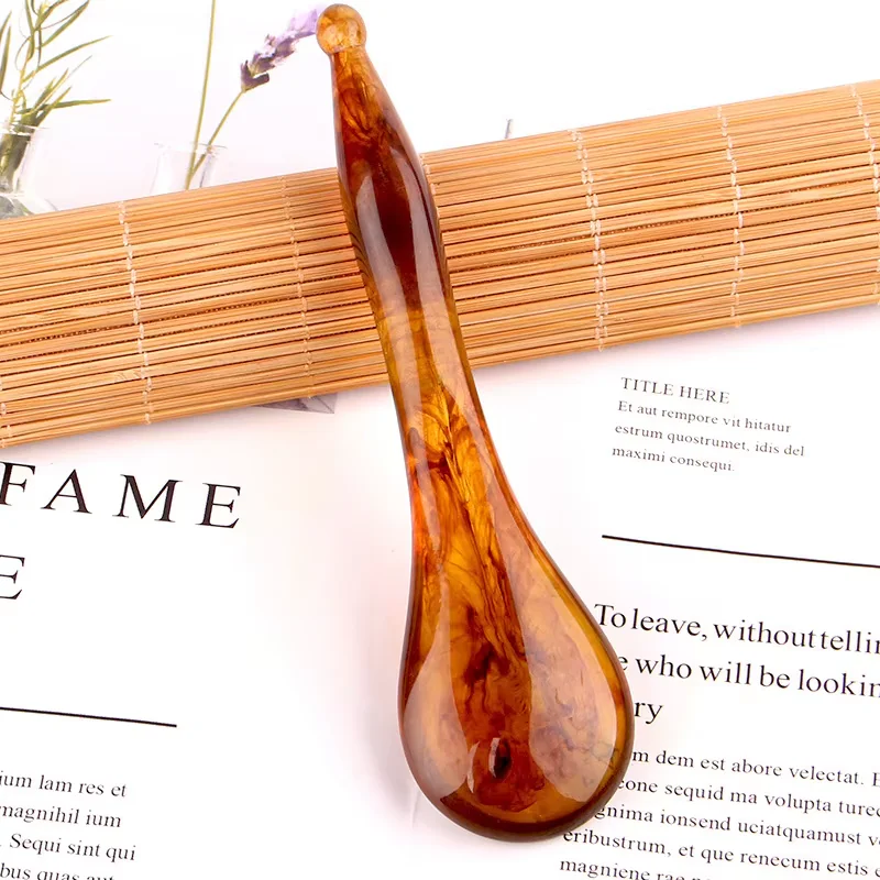 Guasha Gesundheit und Schönheit Schöne Massage Bienenwachsschaber Gesichtsmassagegerät Akupunktur Gua Sha Augengesichtsbrett SPA Massagegerät Anti-Aging