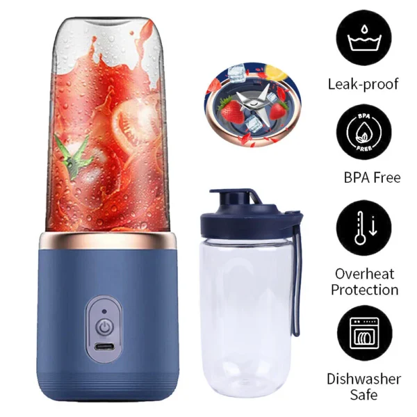 400+400Ml Standmixer Smoothie Maker Shaker Fitness Chopper Multifunktions-Küchenroboter Mixer Milchshaker